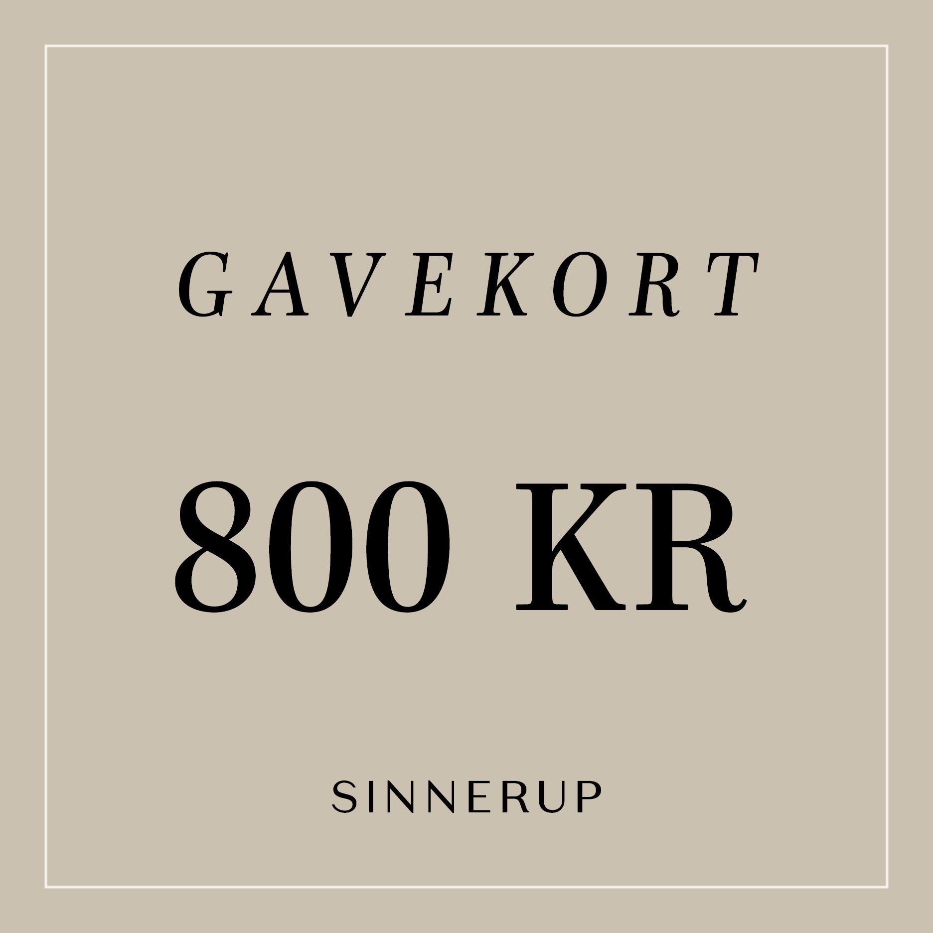 Sinnerup Gavekort